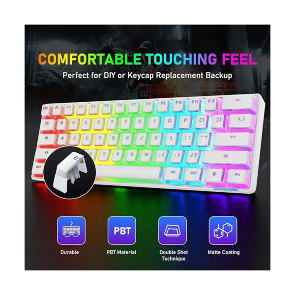 Teclas PBT de doble disparo de 108 teclas con extractor de