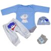 Juego de 5 piezas de ropa de muñeca Reborn para recién_1