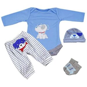 Juego de 5 piezas de ropa de muñeca Reborn para recién_1