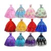 Lote de 6 piezas de vestidos hechos a mano para muñecas_3