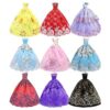 Lote de 6 piezas de vestidos hechos a mano para muñecas_4