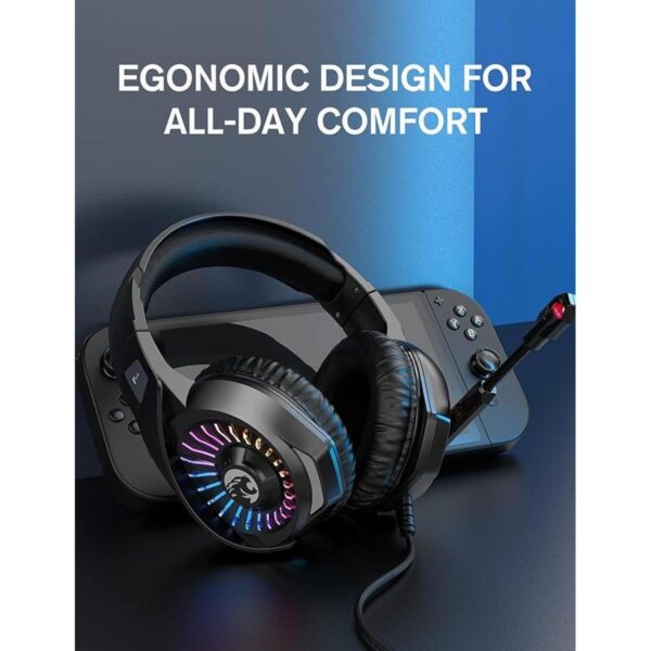 ZIUMIER Auriculares para juegos con micrófono compatibles_4