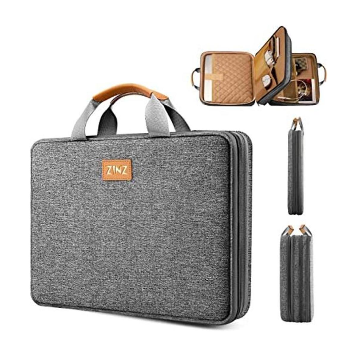 Funda delgada y expandible para portátil Gris oscuro