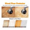 ZIJINJIAJU Tapete para silla de piso de madera dura de_2