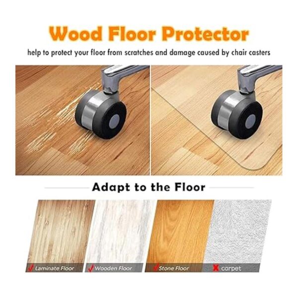 ZIJINJIAJU Tapete para silla de piso de madera dura de_2