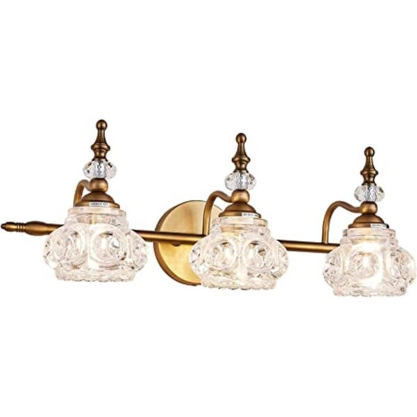 ZILANL Lámpara de tocador de baño vintage 3 luces_1