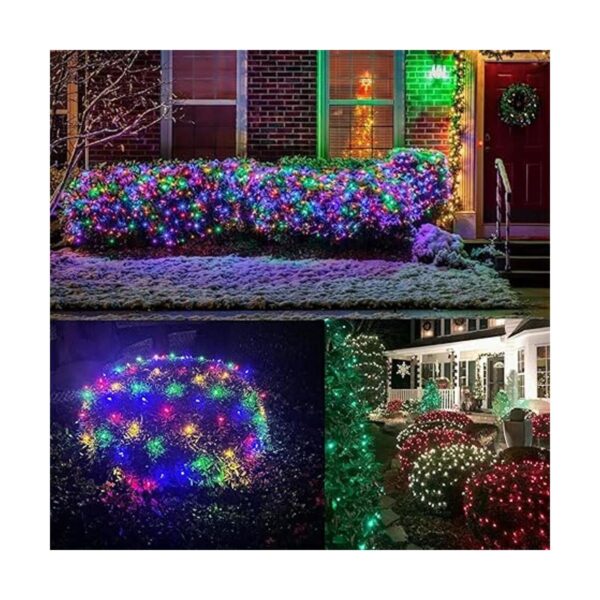 Luces LED de red de Navidad para arbustos 132 LED 5 x 5_2