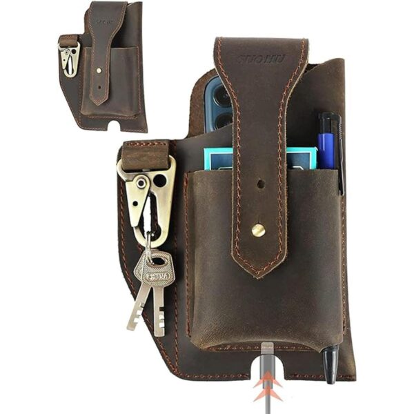 SUOHU Funda de cuero para teléfono celular para hombres_1