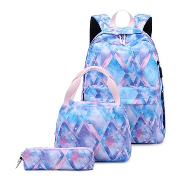 Mochila para niñas adolescentes con bolsa de almuerzo y_1
