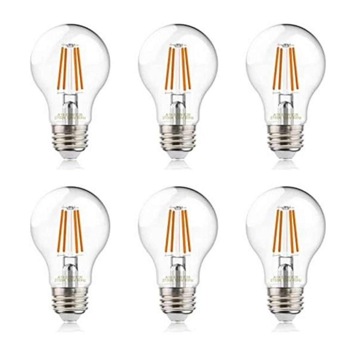 helloify Edison Bombillas de filamento LED A19