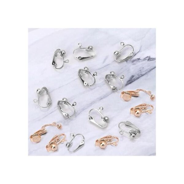 glacely Paquete de 30 convertidores de aretes con clip con_4