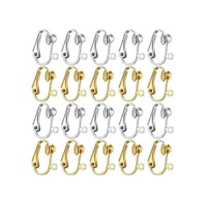 glacely Paquete de 30 convertidores de aretes con clip con_1