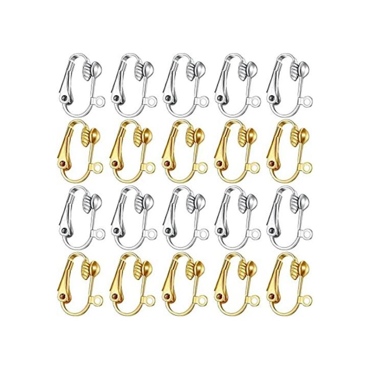 glacely Paquete de 30 convertidores de aretes con clip con