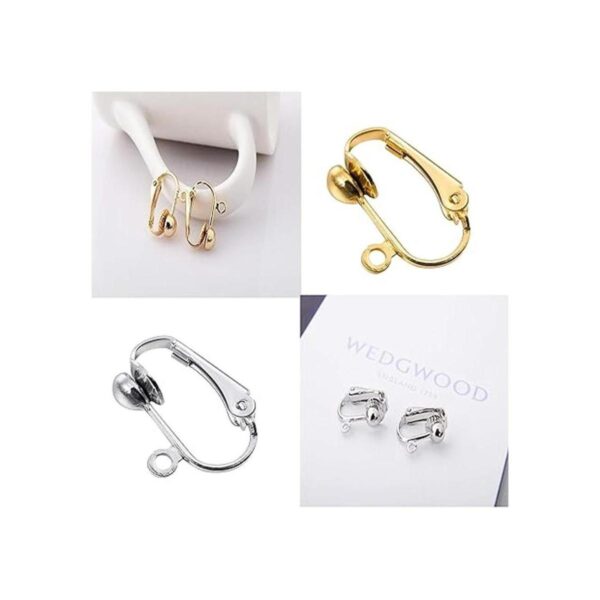 glacely Paquete de 30 convertidores de aretes con clip con_2