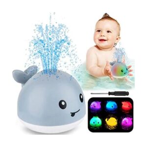 ZHENDUO Juguete de baño para bebé ballena con espray_1