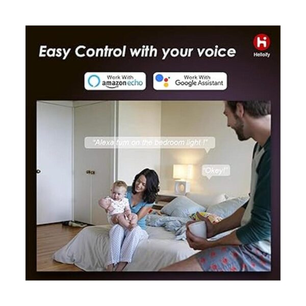 Helloify Bombilla LED inteligente A19 WiFi compatible con_4