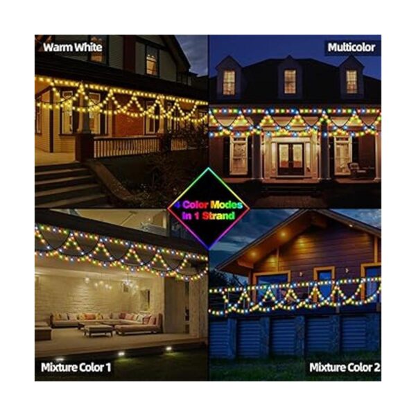 MZD8391 Luces LED de Navidad de 40 pies y 380 luces LED