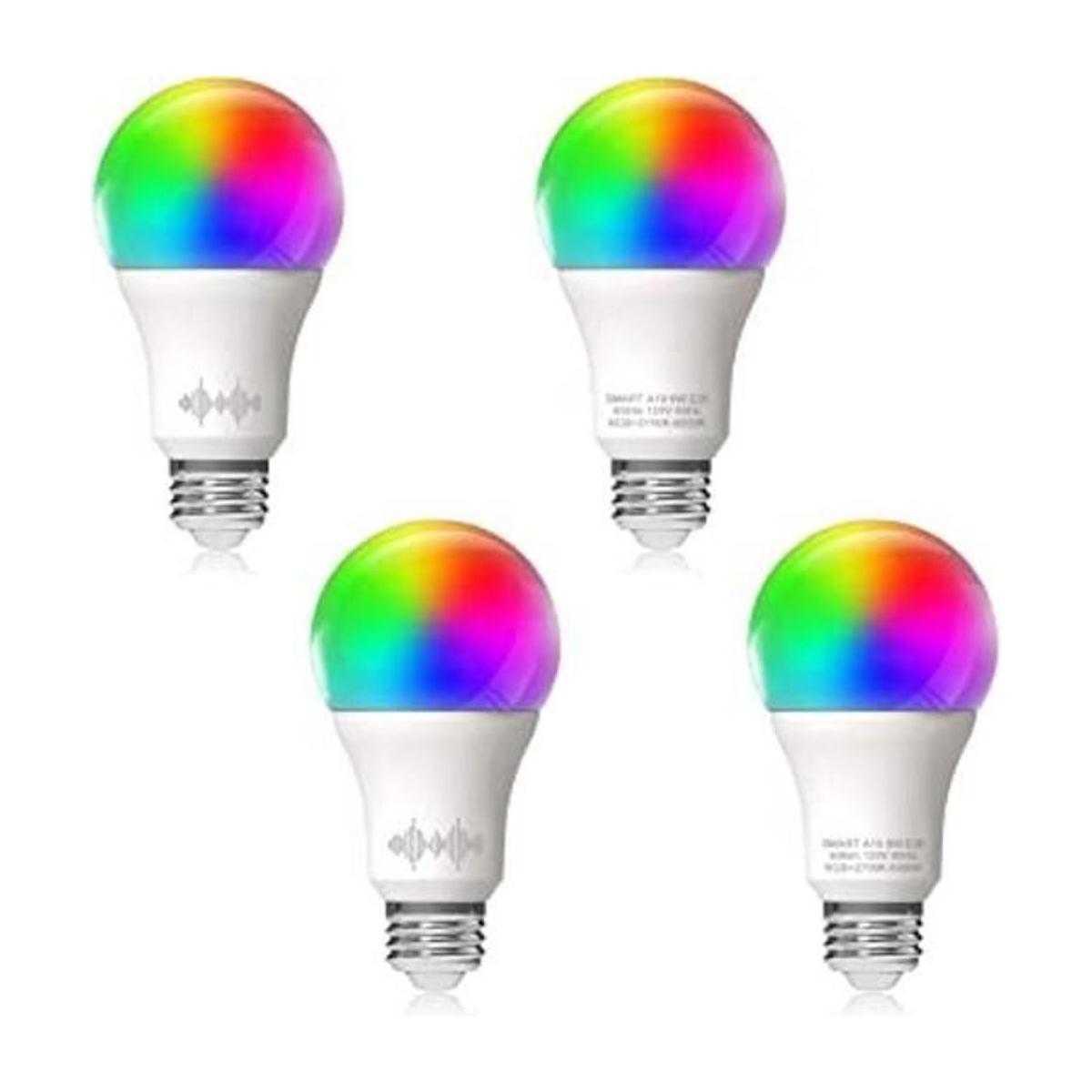 Helloify Bombilla LED inteligente A19 WiFi compatible con