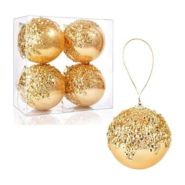 ZHANYIGY Bolas de Navidad de adorno de 4 juego de 4_1