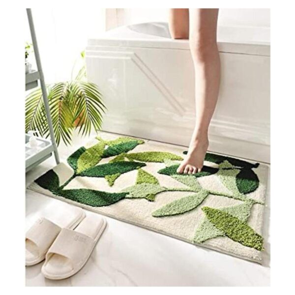 ZGXL Green Leaves Tapetes de baño antideslizantes de