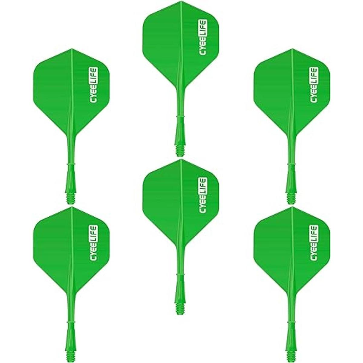 CyeeLife 6 Packs Integrated Dart Flights and Shaftsone