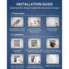 ZEXMTE Kit de gestión de cables en pared para TV salida