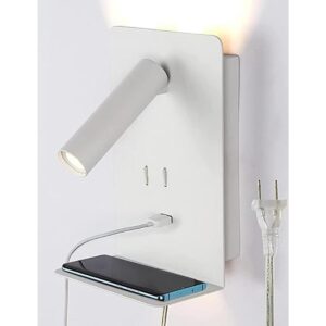 Lámpara de pared enchufable para dormitorio luz de_1