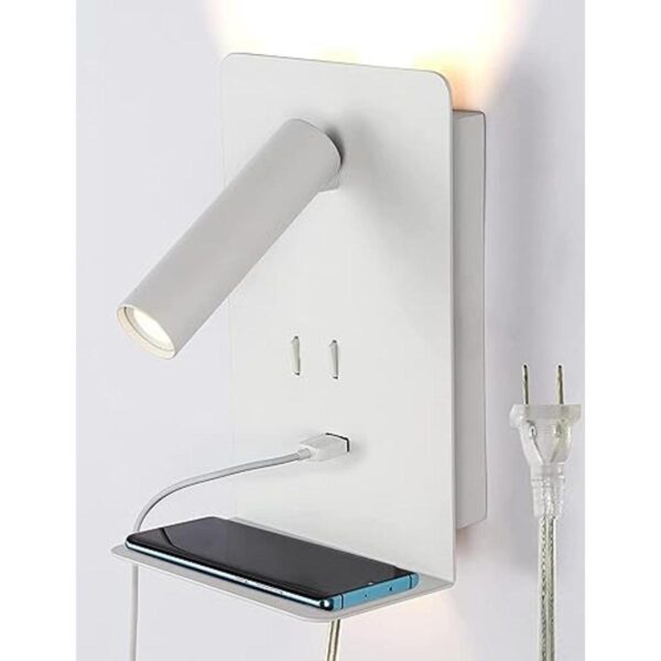 Lámpara de pared enchufable para dormitorio luz de_1