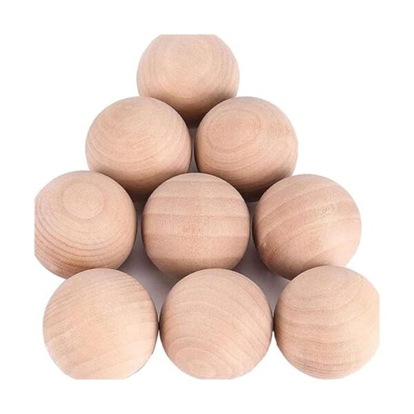 ZEONHEI 20 bolas de madera para manualidades de 2