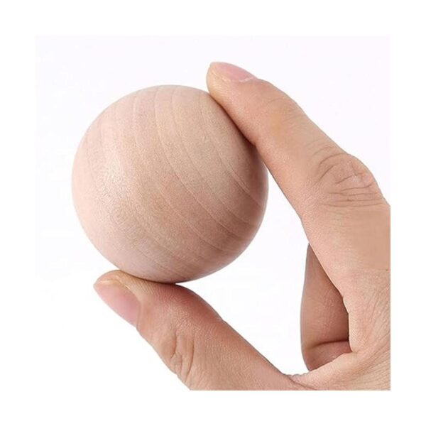 ZEONHEI 20 bolas de madera para manualidades de 2