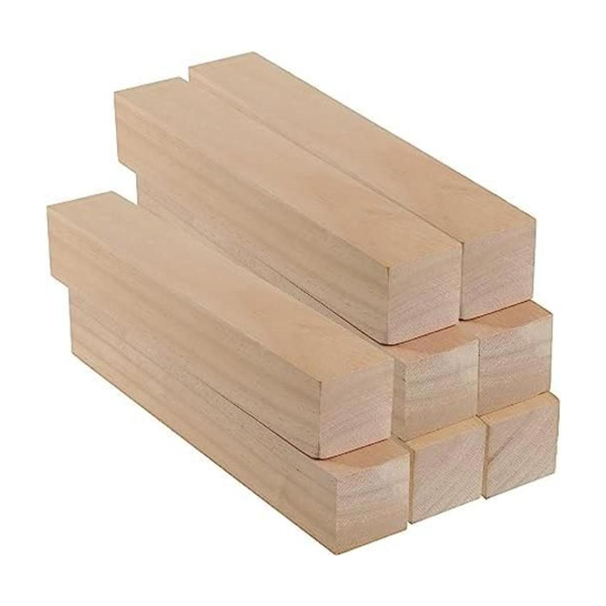 ZEONHAK 8 piezas 2 x 2 x 12 pulgadas madera de pino