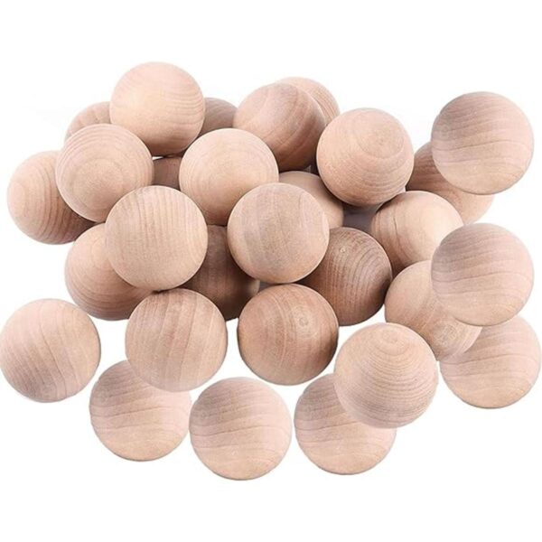 ZEONHEI 20 bolas de madera para manualidades de 2