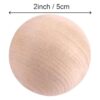 ZEONHEI 20 bolas de madera para manualidades de 2