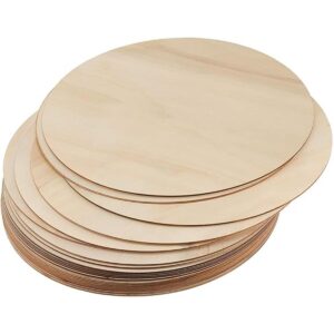 ZEONHAK 20 unidades de círculo de madera de 12.0 in para_1