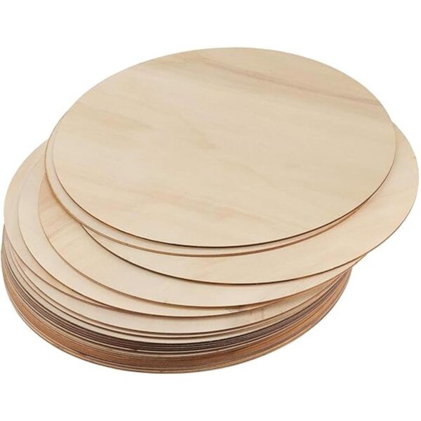 ZEONHAK 20 unidades de círculo de madera de 12.0 in para_1