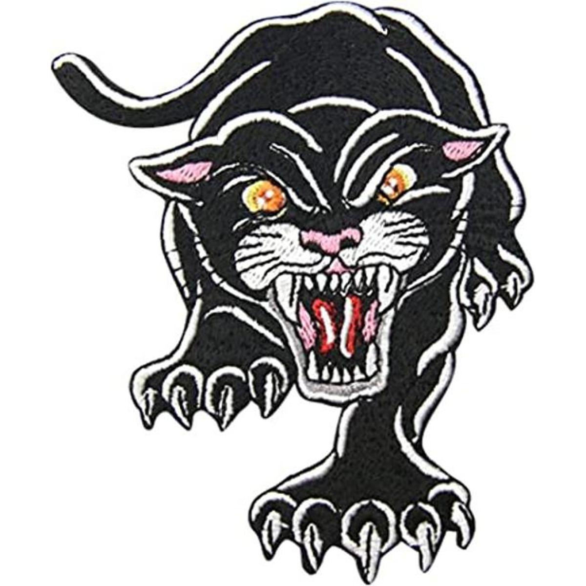 Parche bordado de la pantera carnívora The Roaring con