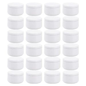 ZENFUN 24 latas de velas con tapas tarros redondos de 6_1