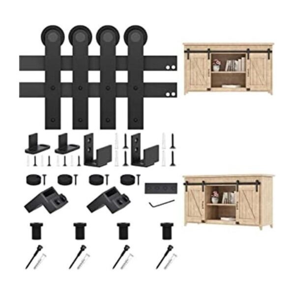 ZEKOO Mini herrajes para puerta tipo granero