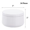 ZENFUN 24 latas de velas con tapas tarros redondos de 6_2