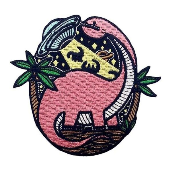 in Dinosaur UFO Alien X Parche bordado coser o planchar_1