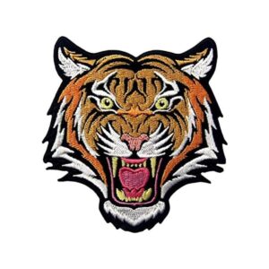 The Roaring Bengal insignia con diseño de tigre bordado a_1