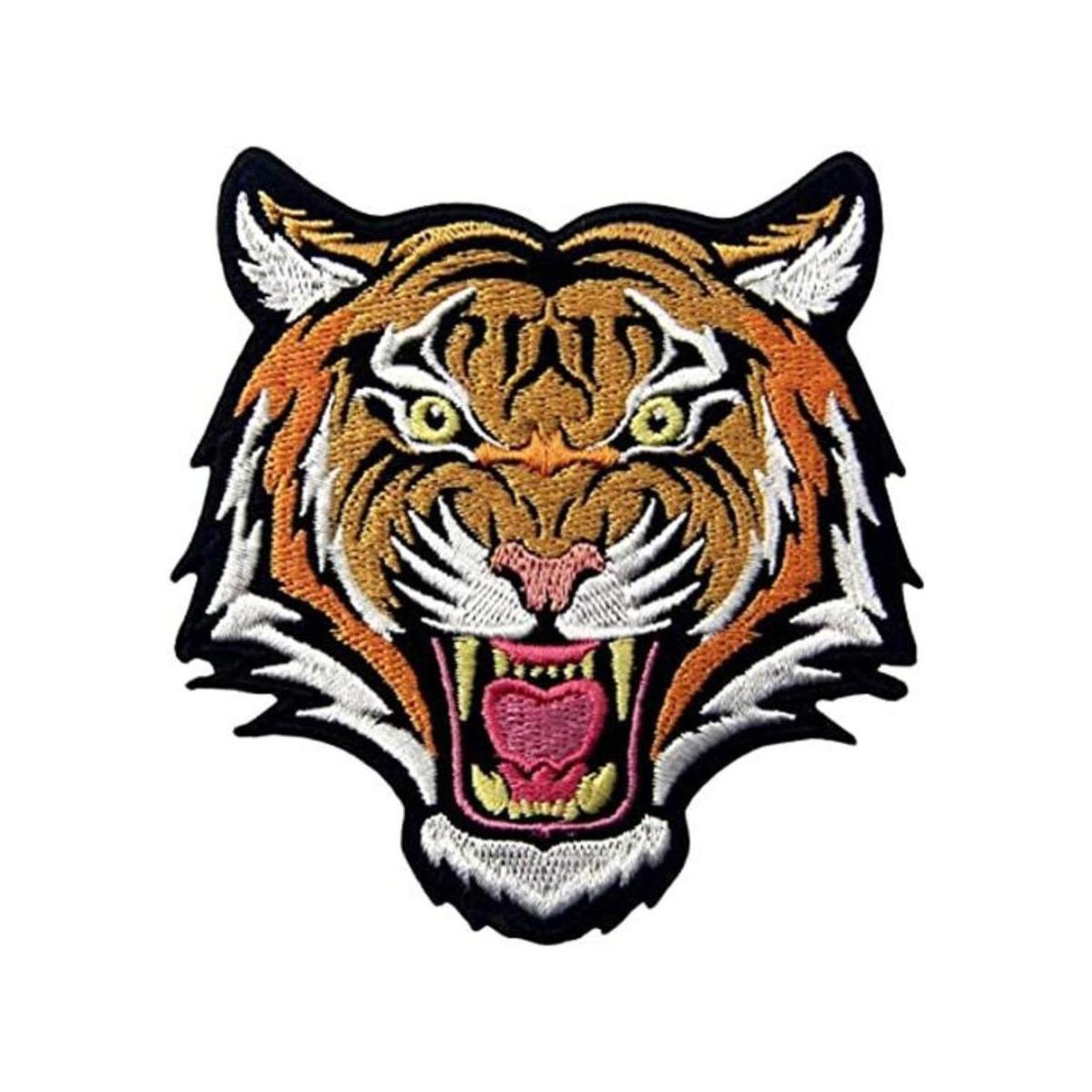 The Roaring Bengal insignia con diseño de tigre bordado a