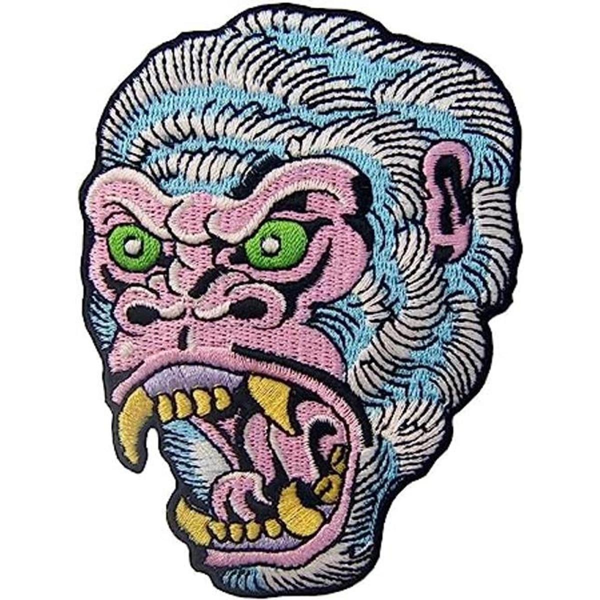 Parche bordado de The Roaring Gorilla para coser con el