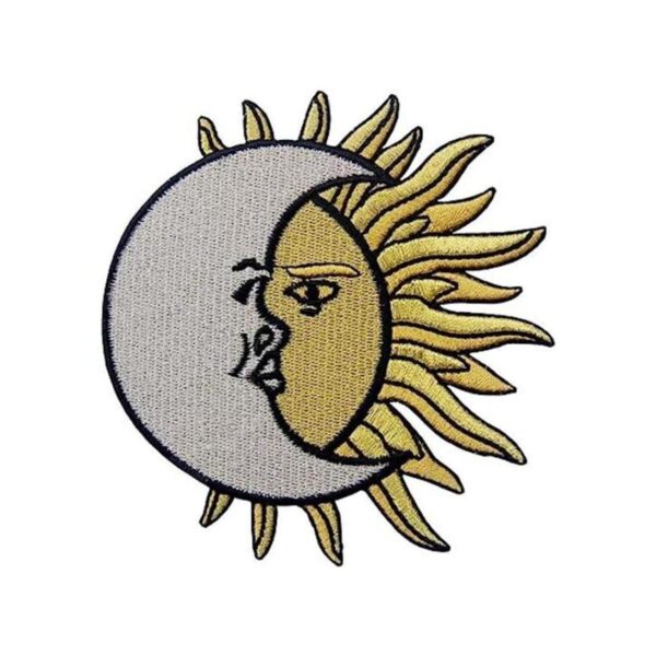 Media Luna Luna sobre la parche insignia Hierro Sobre_1