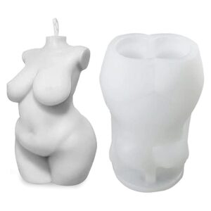 Moldes de vela corporal 3D para mujer moldes de silicona_1
