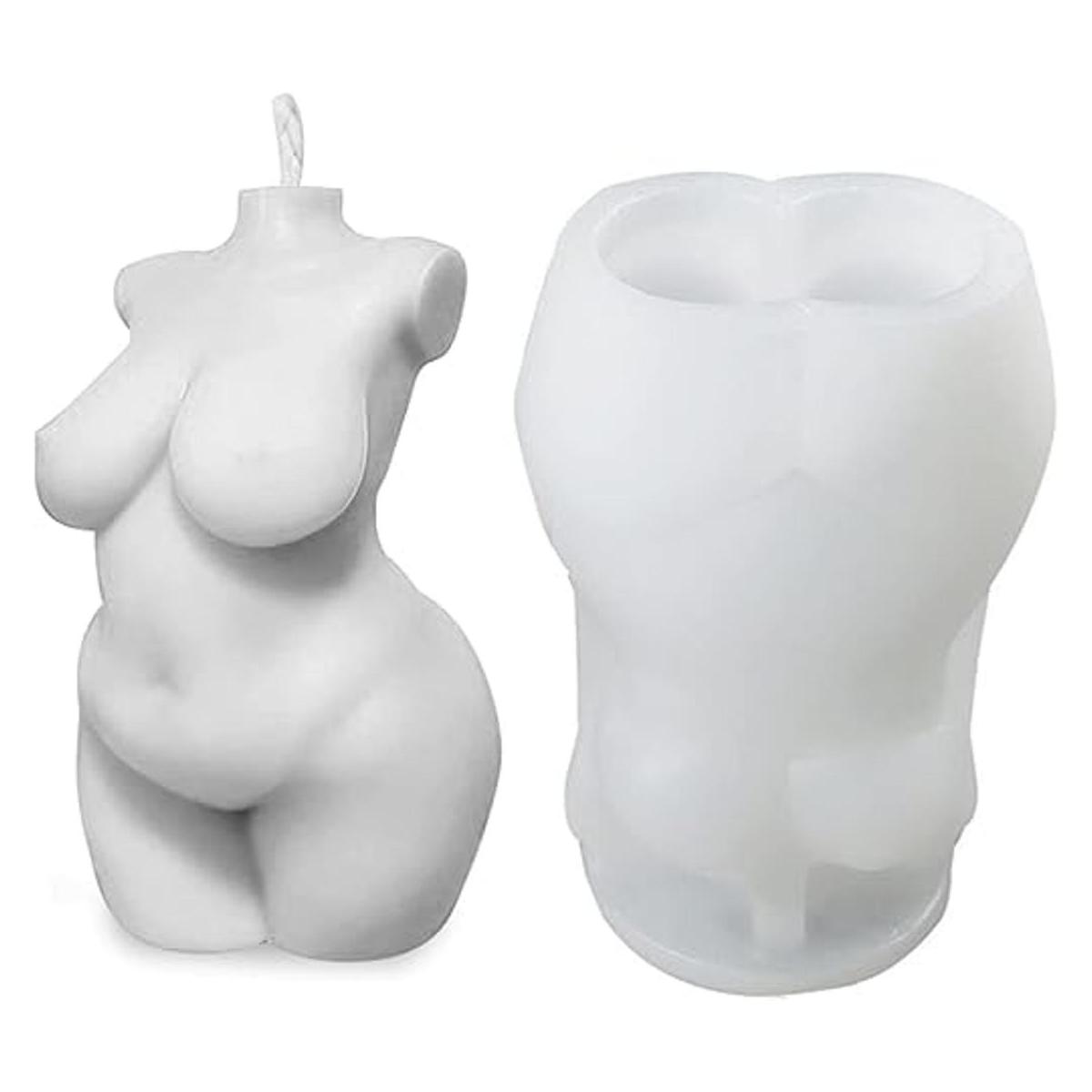 Moldes de vela corporal 3D para mujer moldes de silicona