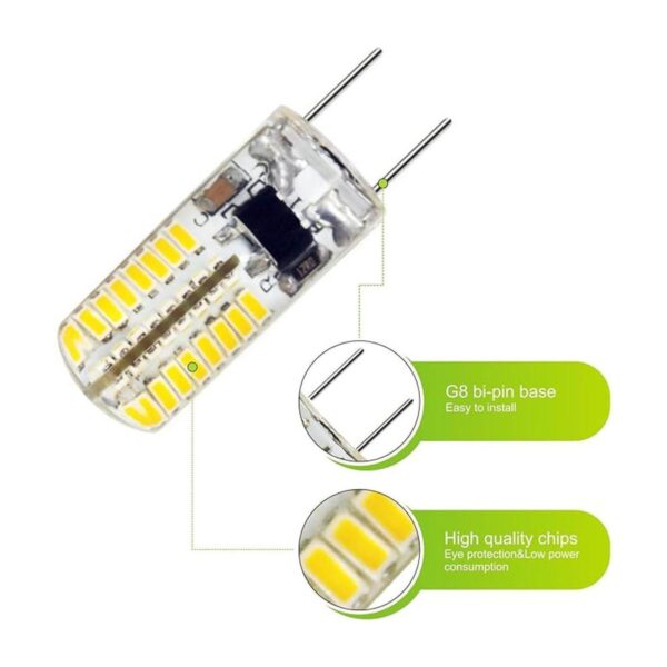 ZEEFO paquete por 6 bombillas led G8 intensidad variable