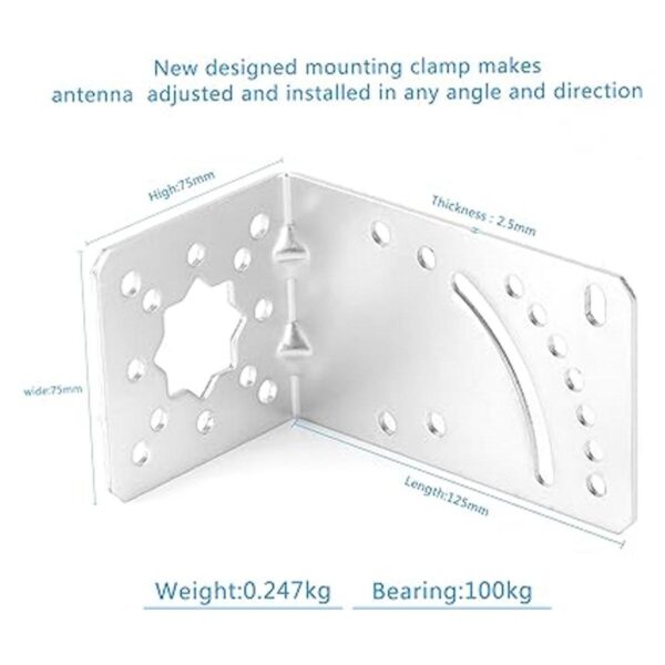 ZDTECH Soporte de montaje en poste en L para accesorios de_2
