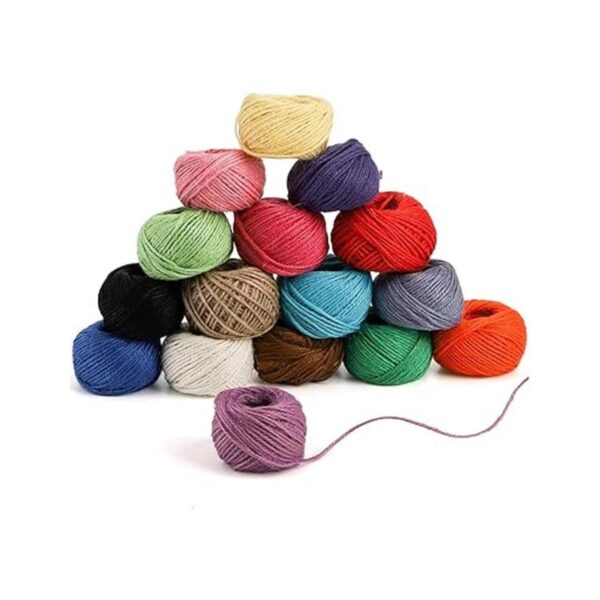 ZEAYEA 16 rollos de cordel de yute de colores 1312 pies