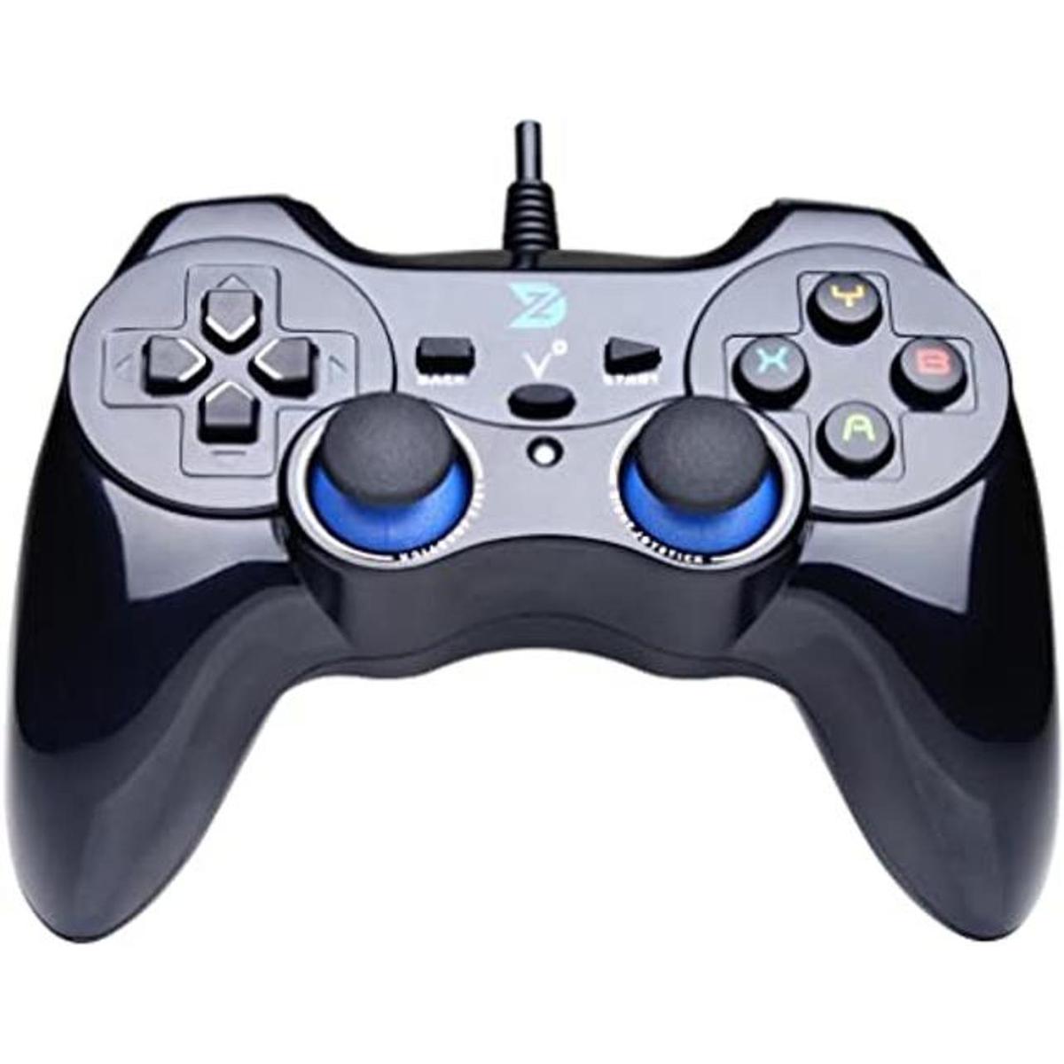ZDV control de juegos cableado con USB color negro para